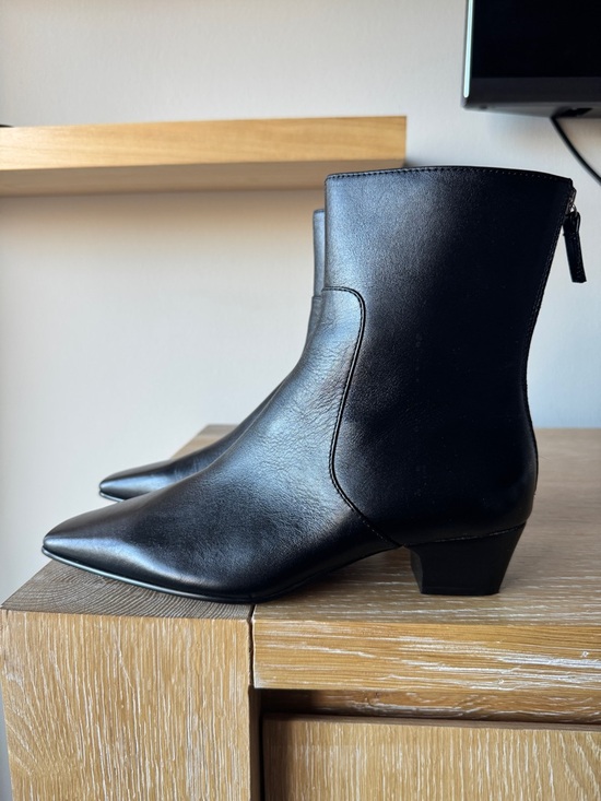 NWT! MADEWELL Women's The Lexie Ankle Boot True Black Leather Size 6.5 - no box! - Picture 9 of 15